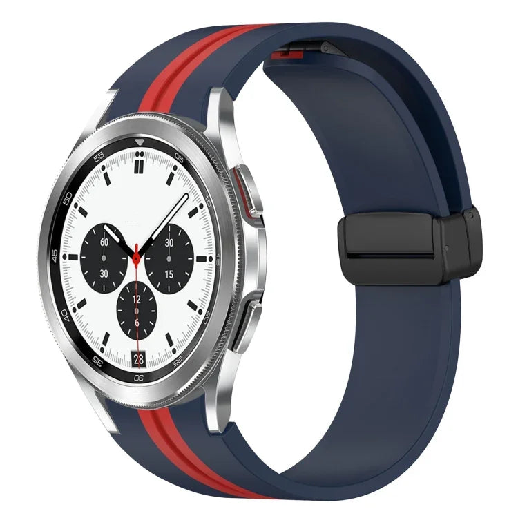 Dây đồng hồ silicone khóa nam châm gập, cho Samsung Galaxy Watch 4 Classic 46mm, cho Samsung Galaxy Watch 4 Classic 42mm