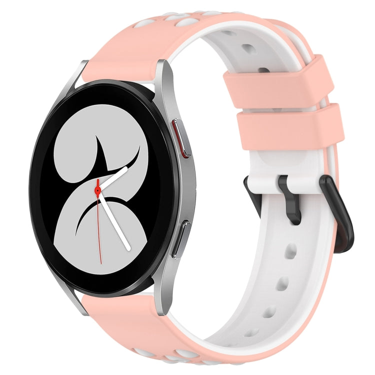 Dây đồng hồ silicone xốp hai màu 20mm, dành cho Samsung Galaxy Watch4 40mm, dành cho Samsung Galaxy Watch4 Classic 42mm, dành cho Samsung Galaxy Watch4 Classic 46mm, dành cho Samsung Galaxy Watch Active2 40mm