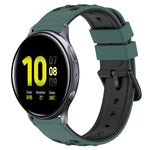Dây đồng hồ silicone hai màu có lỗ thoáng 20mm, Dành cho Samsung Galaxy Watch Active2 44mm, Dành cho Samsung Galaxy Watch 42mm