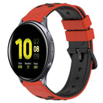 Dây đồng hồ silicone hai màu có lỗ thoáng 20mm, Dành cho Samsung Galaxy Watch Active2 44mm, Dành cho Samsung Galaxy Watch 42mm