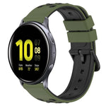 Dây đồng hồ silicone hai màu có lỗ thoáng 20mm, Dành cho Samsung Galaxy Watch Active2 44mm, Dành cho Samsung Galaxy Watch 42mm