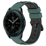 Dây đồng hồ silicone hai màu có lỗ thoáng 20mm, Dành cho Samsung Galaxy Watch Active2 44mm, Dành cho Samsung Galaxy Watch 42mm