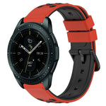 Dây đồng hồ silicone hai màu có lỗ thoáng 20mm, Dành cho Samsung Galaxy Watch Active2 44mm, Dành cho Samsung Galaxy Watch 42mm