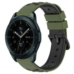 Dây đồng hồ silicone hai màu có lỗ thoáng 20mm, Dành cho Samsung Galaxy Watch Active2 44mm, Dành cho Samsung Galaxy Watch 42mm