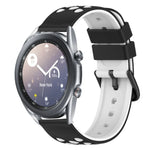 Dây đồng hồ silicone hai màu có lỗ thoáng 22mm, Dành cho Samsung Galaxy Watch3 45mm, Dành cho Samsung Galaxy Watch 46mm, Dành cho Samsung Gear S3 Classic, Dành cho Samsung Gear S3 Frontier