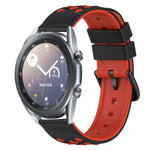 Dây đồng hồ silicone hai màu có lỗ thoáng 22mm, Dành cho Samsung Galaxy Watch3 45mm, Dành cho Samsung Galaxy Watch 46mm, Dành cho Samsung Gear S3 Classic, Dành cho Samsung Gear S3 Frontier
