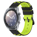 Dây đồng hồ silicone hai màu có lỗ thoáng 22mm, Dành cho Samsung Galaxy Watch3 45mm, Dành cho Samsung Galaxy Watch 46mm, Dành cho Samsung Gear S3 Classic, Dành cho Samsung Gear S3 Frontier