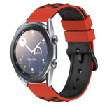 Dây đồng hồ silicone hai màu có lỗ thoáng 22mm, Dành cho Samsung Galaxy Watch3 45mm, Dành cho Samsung Galaxy Watch 46mm, Dành cho Samsung Gear S3 Classic, Dành cho Samsung Gear S3 Frontier