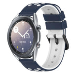 Dây đồng hồ silicone hai màu có lỗ thoáng 22mm, Dành cho Samsung Galaxy Watch3 45mm, Dành cho Samsung Galaxy Watch 46mm, Dành cho Samsung Gear S3 Classic, Dành cho Samsung Gear S3 Frontier