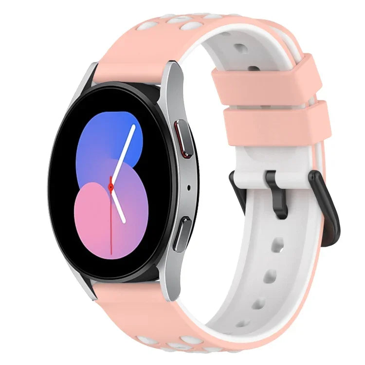 Dây đồng hồ silicone hai màu có lỗ thoáng 22mm, Dành cho Samsung Galaxy Watch3 45mm, Dành cho Samsung Galaxy Watch 46mm, Dành cho Samsung Gear S3 Classic, Dành cho Samsung Gear S3 Frontier