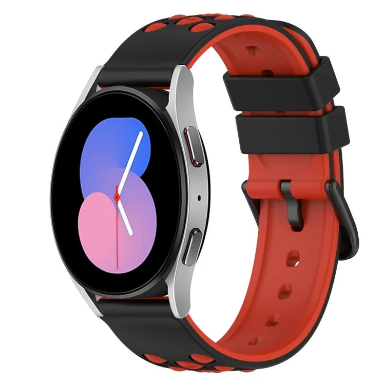 Dây đồng hồ silicone hai màu có lỗ thoáng 22mm, Dành cho Samsung Galaxy Watch3 45mm, Dành cho Samsung Galaxy Watch 46mm, Dành cho Samsung Gear S3 Classic, Dành cho Samsung Gear S3 Frontier