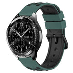 Dây đồng hồ silicone hai màu có lỗ thoáng 22mm, Dành cho Samsung Galaxy Watch3 45mm, Dành cho Samsung Galaxy Watch 46mm, Dành cho Samsung Gear S3 Classic, Dành cho Samsung Gear S3 Frontier