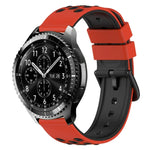 Dây đồng hồ silicone hai màu có lỗ thoáng 22mm, Dành cho Samsung Galaxy Watch3 45mm, Dành cho Samsung Galaxy Watch 46mm, Dành cho Samsung Gear S3 Classic, Dành cho Samsung Gear S3 Frontier
