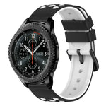 Dây đồng hồ silicone hai màu có lỗ thoáng 22mm, Dành cho Samsung Galaxy Watch3 45mm, Dành cho Samsung Galaxy Watch 46mm, Dành cho Samsung Gear S3 Classic, Dành cho Samsung Gear S3 Frontier