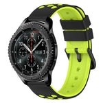 Dây đồng hồ silicone hai màu có lỗ thoáng 22mm, Dành cho Samsung Galaxy Watch3 45mm, Dành cho Samsung Galaxy Watch 46mm, Dành cho Samsung Gear S3 Classic, Dành cho Samsung Gear S3 Frontier