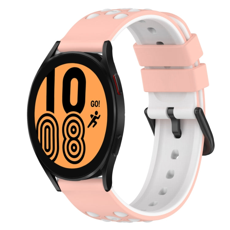 Dây đồng hồ silicone hai màu 22mm, dành cho Samsung Galaxy Watch4 40mm, Samsung Galaxy Watch4 Classic 42mm, Samsung Galaxy Watch4 Classic 46mm, Samsung Galaxy Watch Active2 40mm