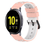 Dây đồng hồ silicone hai màu 22mm, dành cho Samsung Galaxy Watch Active2 44mm, dành cho Samsung Galaxy Watch 42mm
