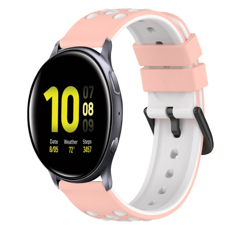 Dây đồng hồ silicone hai màu 22mm, dành cho Samsung Galaxy Watch Active2 44mm, dành cho Samsung Galaxy Watch 42mm