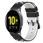 Dây đồng hồ silicone hai màu 22mm, dành cho Samsung Galaxy Watch Active2 44mm, dành cho Samsung Galaxy Watch 42mm