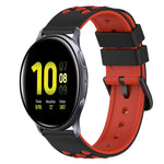 Dây đồng hồ silicone hai màu 22mm, dành cho Samsung Galaxy Watch Active2 44mm, dành cho Samsung Galaxy Watch 42mm