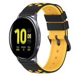 Dây đồng hồ silicone hai màu 22mm, dành cho Samsung Galaxy Watch Active2 44mm, dành cho Samsung Galaxy Watch 42mm