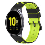 Dây đồng hồ silicone hai màu 22mm, dành cho Samsung Galaxy Watch Active2 44mm, dành cho Samsung Galaxy Watch 42mm