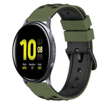 Dây đồng hồ silicone hai màu 22mm, dành cho Samsung Galaxy Watch Active2 44mm, dành cho Samsung Galaxy Watch 42mm