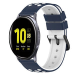 Dây đồng hồ silicone hai màu 22mm, dành cho Samsung Galaxy Watch Active2 44mm, dành cho Samsung Galaxy Watch 42mm