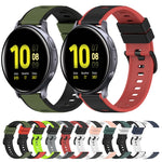 Dây đồng hồ silicone hai màu 22mm, dành cho Samsung Galaxy Watch Active2 44mm, dành cho Samsung Galaxy Watch 42mm
