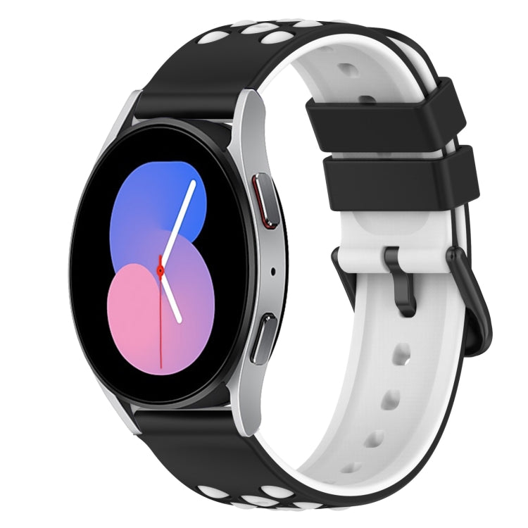 Dây đồng hồ silicone hai màu 22mm, dành cho Samsung Galaxy Watch Active2 44mm, dành cho Samsung Galaxy Watch 42mm