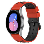 Dây đồng hồ silicone hai màu 22mm, dành cho Samsung Galaxy Watch Active2 44mm, dành cho Samsung Galaxy Watch 42mm