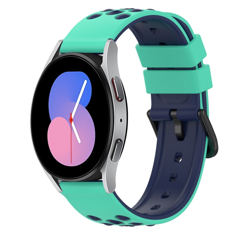 Dây đồng hồ silicone hai màu 22mm, dành cho Samsung Galaxy Watch Active2 44mm, dành cho Samsung Galaxy Watch 42mm