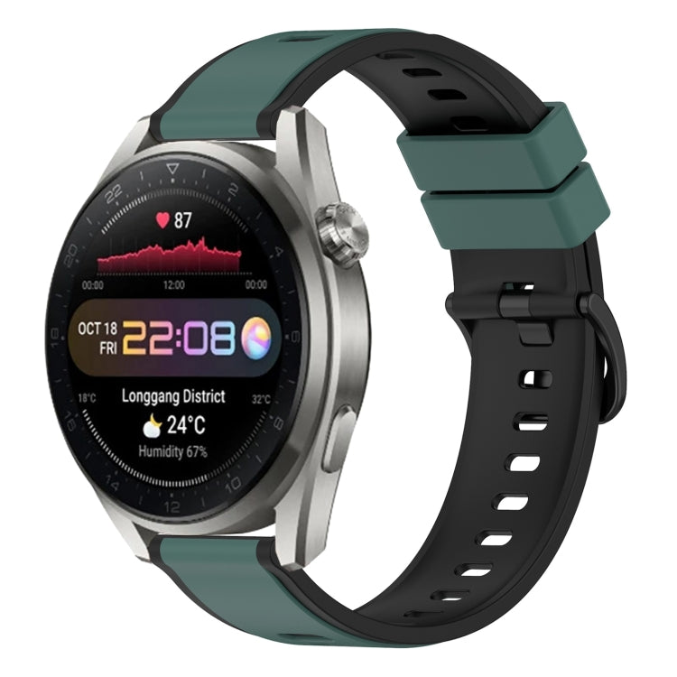 22mm Two-Color Silicone Watch Band, For Huawei Watch 3 Pro New