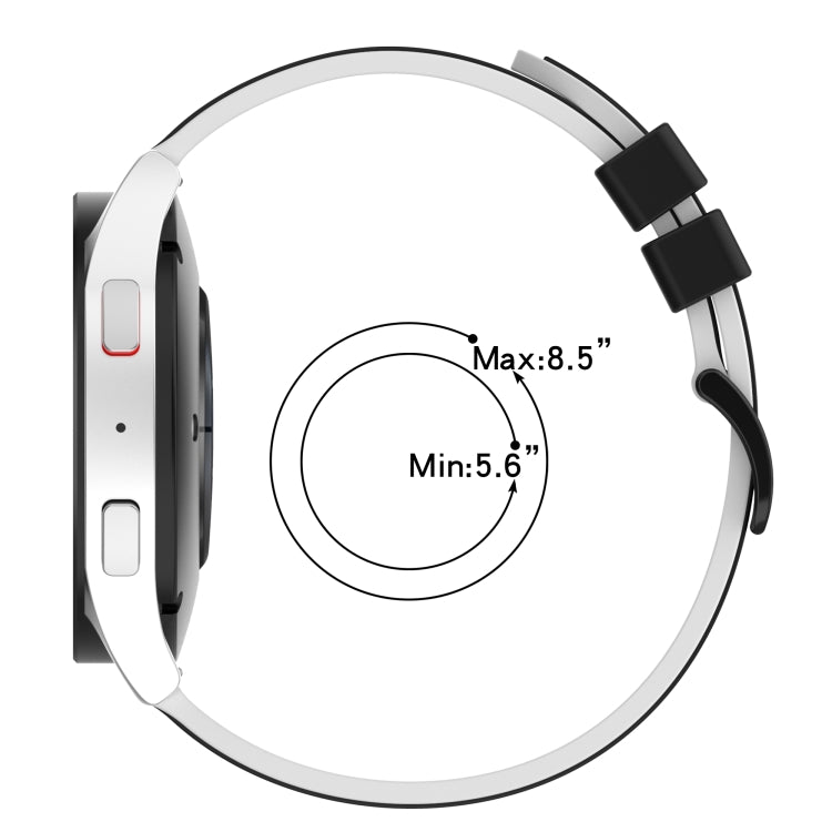 22mm Two-Color Silicone Watch Band, For Xiaomi MI Watch Color