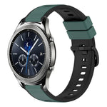 Dây Đồng Hồ Silicone Hai Màu 22mm, Cho Samsung Galaxy Watch3 45mm, Cho Samsung Galaxy Watch 46mm, Cho Samsung Gear S3 Classic, Cho Samsung Gear S3 Frontier