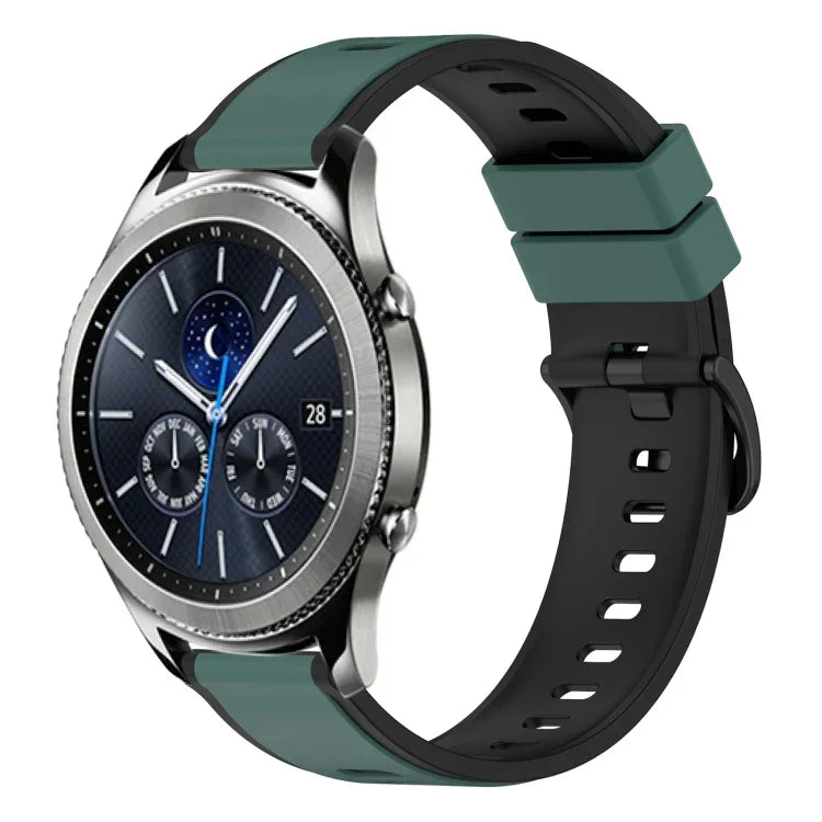 Dây Đồng Hồ Silicone Hai Màu 22mm, Cho Samsung Galaxy Watch3 45mm, Cho Samsung Galaxy Watch 46mm, Cho Samsung Gear S3 Classic, Cho Samsung Gear S3 Frontier
