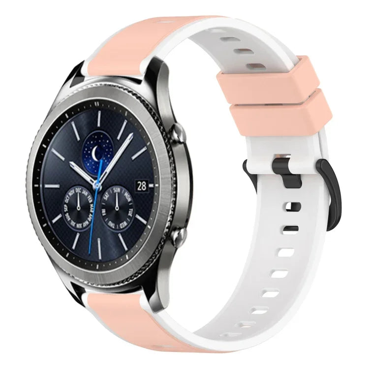 Dây Đồng Hồ Silicone Hai Màu 22mm, Cho Samsung Galaxy Watch3 45mm, Cho Samsung Galaxy Watch 46mm, Cho Samsung Gear S3 Classic, Cho Samsung Gear S3 Frontier