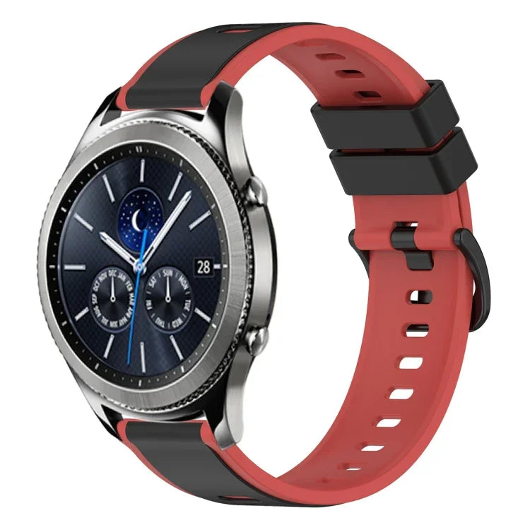 Dây Đồng Hồ Silicone Hai Màu 22mm, Cho Samsung Galaxy Watch3 45mm, Cho Samsung Galaxy Watch 46mm, Cho Samsung Gear S3 Classic, Cho Samsung Gear S3 Frontier