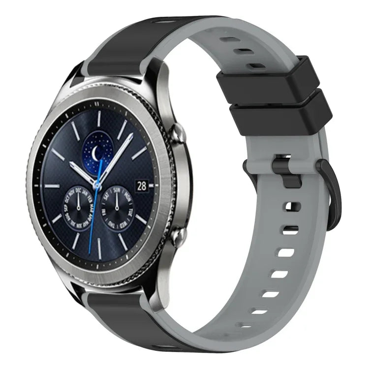 Dây Đồng Hồ Silicone Hai Màu 22mm, Cho Samsung Galaxy Watch3 45mm, Cho Samsung Galaxy Watch 46mm, Cho Samsung Gear S3 Classic, Cho Samsung Gear S3 Frontier