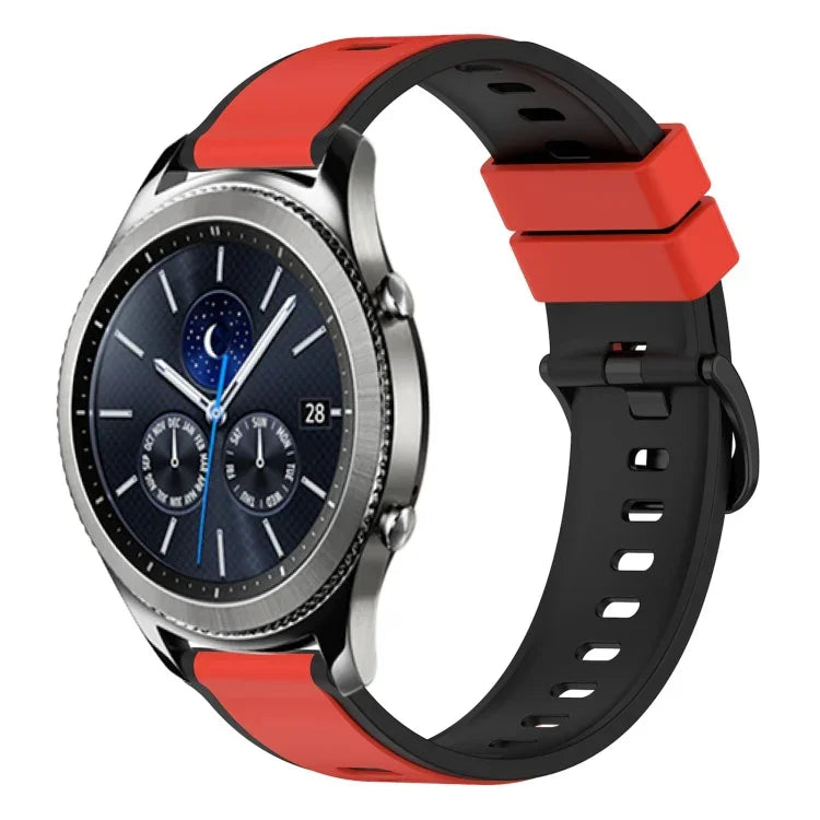 Dây Đồng Hồ Silicone Hai Màu 22mm, Cho Samsung Galaxy Watch3 45mm, Cho Samsung Galaxy Watch 46mm, Cho Samsung Gear S3 Classic, Cho Samsung Gear S3 Frontier