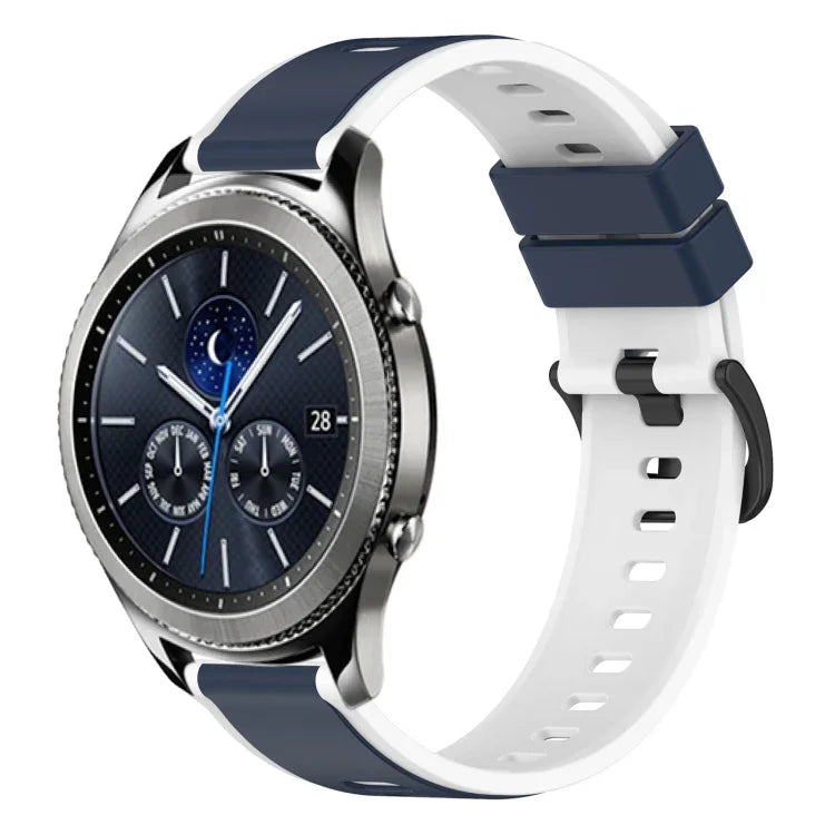 Dây Đồng Hồ Silicone Hai Màu 22mm, Cho Samsung Galaxy Watch3 45mm, Cho Samsung Galaxy Watch 46mm, Cho Samsung Gear S3 Classic, Cho Samsung Gear S3 Frontier