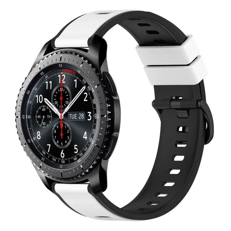 Dây Đồng Hồ Silicone Hai Màu 22mm, Cho Samsung Galaxy Watch3 45mm, Cho Samsung Galaxy Watch 46mm, Cho Samsung Gear S3 Classic, Cho Samsung Gear S3 Frontier