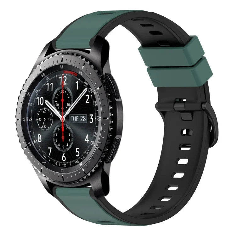 Dây Đồng Hồ Silicone Hai Màu 22mm, Cho Samsung Galaxy Watch3 45mm, Cho Samsung Galaxy Watch 46mm, Cho Samsung Gear S3 Classic, Cho Samsung Gear S3 Frontier