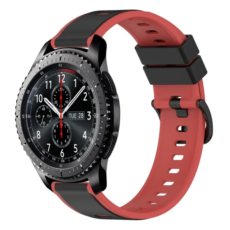 Dây Đồng Hồ Silicone Hai Màu 22mm, Cho Samsung Galaxy Watch3 45mm, Cho Samsung Galaxy Watch 46mm, Cho Samsung Gear S3 Classic, Cho Samsung Gear S3 Frontier