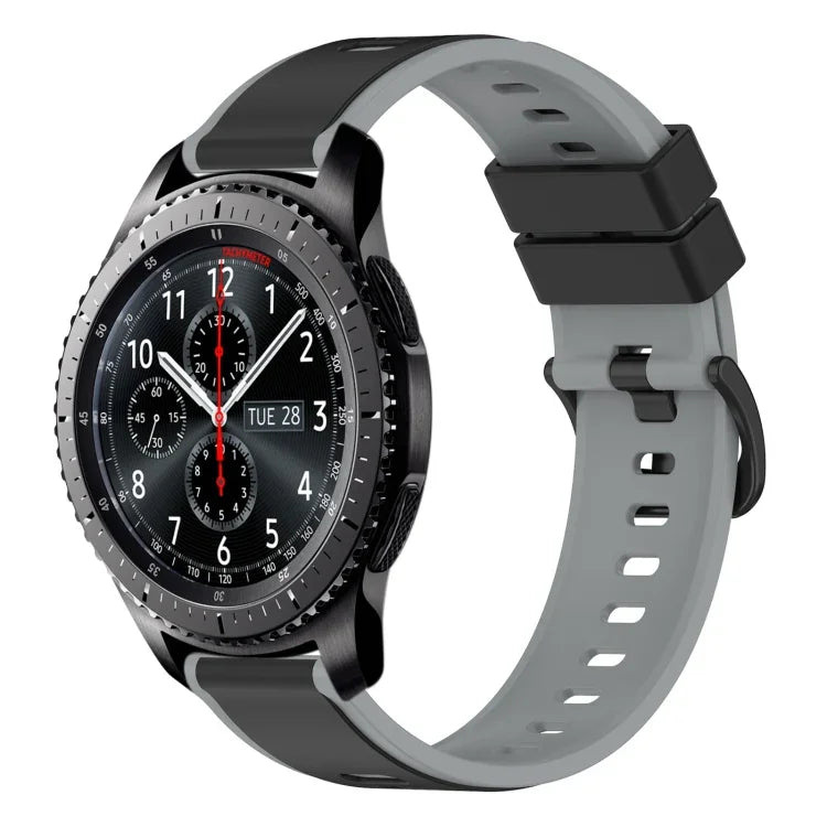 Dây Đồng Hồ Silicone Hai Màu 22mm, Cho Samsung Galaxy Watch3 45mm, Cho Samsung Galaxy Watch 46mm, Cho Samsung Gear S3 Classic, Cho Samsung Gear S3 Frontier