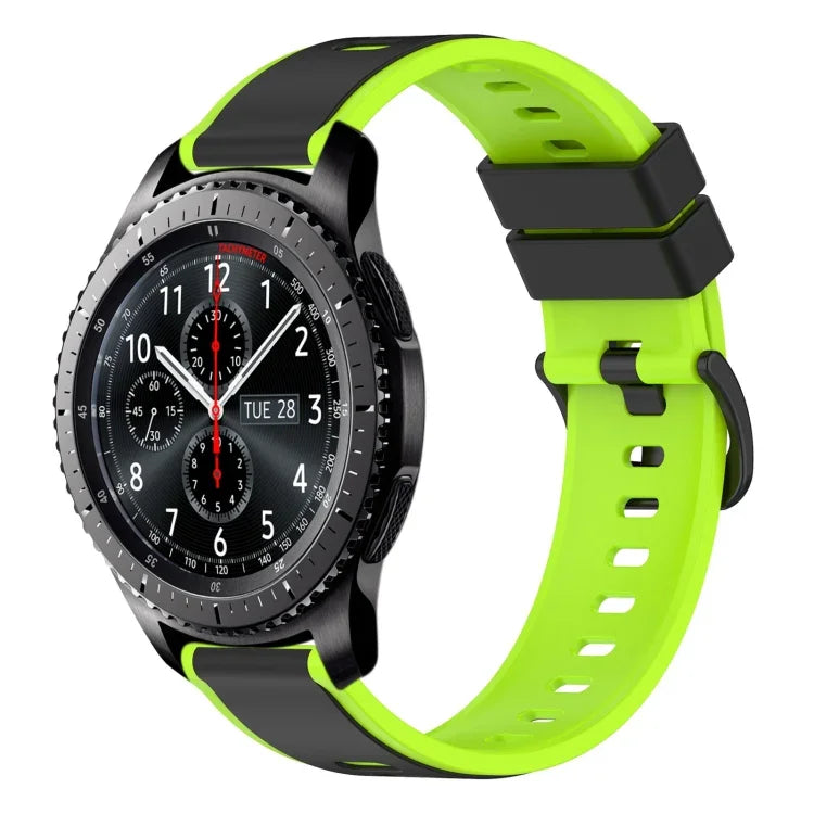 Dây Đồng Hồ Silicone Hai Màu 22mm, Cho Samsung Galaxy Watch3 45mm, Cho Samsung Galaxy Watch 46mm, Cho Samsung Gear S3 Classic, Cho Samsung Gear S3 Frontier