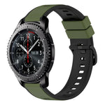 Dây Đồng Hồ Silicone Hai Màu 22mm, Cho Samsung Galaxy Watch3 45mm, Cho Samsung Galaxy Watch 46mm, Cho Samsung Gear S3 Classic, Cho Samsung Gear S3 Frontier