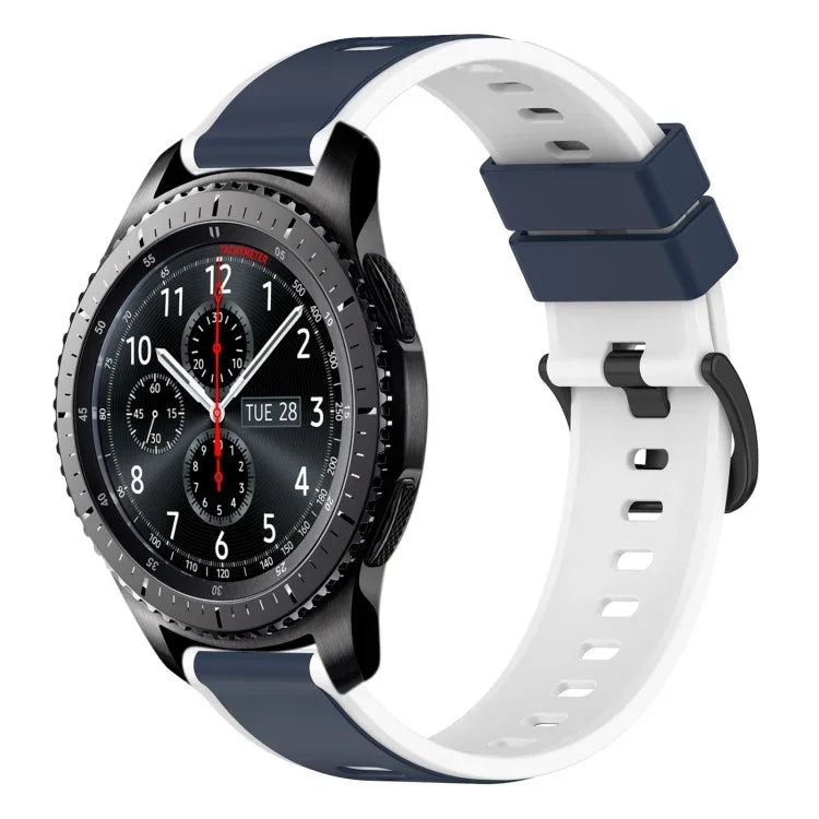Dây Đồng Hồ Silicone Hai Màu 22mm, Cho Samsung Galaxy Watch3 45mm, Cho Samsung Galaxy Watch 46mm, Cho Samsung Gear S3 Classic, Cho Samsung Gear S3 Frontier