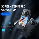 2 miếng dán bảo vệ cong HD trong suốt cho Insta360 X3 STARTRC, dành cho Insta360 X3