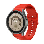 Dây đồng hồ silicone khóa màu trơn chấm sóng, dành cho Samsung Galaxy Watch 5 / 5 Pro, dành cho Samsung Galaxy Watch 4